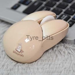 Mice 2.4g Wireless Mouse Cute Kawaii Rabbit Shape Mice Ergonomic 3D Office Mute Mouse for Kid Girl Gift for Desktop Computer Laptop X0807