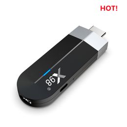 X98 S500 Smart Tv stick Android 11.0 TV Box amlogic S905Y4 2G/16G 4G/32G 3D Video 4K 2.4G 5G Wifi BT Set top box