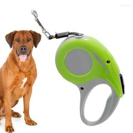 Dog Collars Pet Walking Leash Retractable Tangles Free 9.84ft No One-Handed Brake Pause Lock