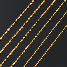 Chains Beautiful Stainless Steel Necklace Luxury Gold Color Stars Chain Waterproof Jewery Exquisite