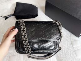 Лучшие дизайнерские дизайнерские женские сумки для плеча черная цепочка сумочка клетчатые кошельки