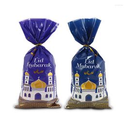 Gift Wrap 25/50pcs Ramadan Bags Eid Mubarak Candy Cookie Packaging Bag Decorate 2023 Islamic Muslim Party Supplies