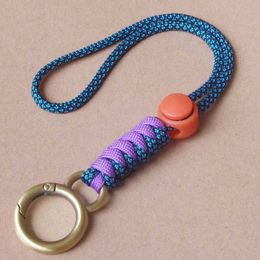 Mobile Lanyard Wrist Rope Short Wrist Strap Rope Chain Disk Cup Water Bottle Pendant Color Key Ring Lanyard