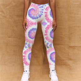 Women's Leggings Seamless Digital Printing Skin-Friendly Belly Lifting Buttock Slimming Irregular Circle Sports Yoga Clothes Trousers