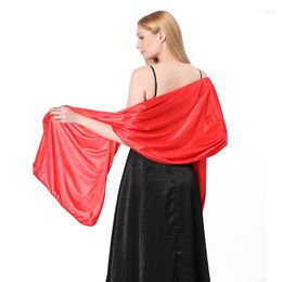 Scarves High-quality Pure Color Silky Shawls For Evening Dresses Bridal Bridesmaid Wedding Party Shawl Decoration Accessory