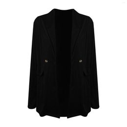 Women's Suits Long Sleeve Casual Solid Color Suit Jacket Front Open Collar Short Winter Slim Coat Women Warmest