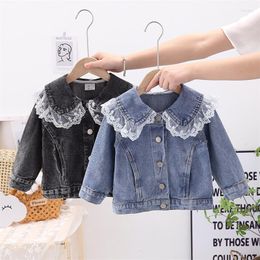 Jackets Girls Coat Jacket Cotton Outwear Windproof 2023 Lace Spring Autumn Sport Outdoor Tops School Children's Clothing