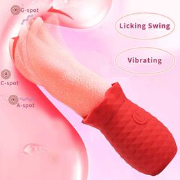 Stimulator Tongue Licking Vibrators g Spot Clitoral Dildo Nipple Masturbator for Women Mini