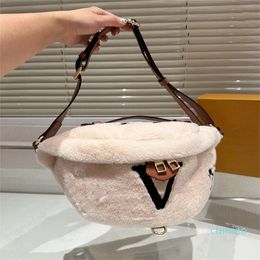 2023-Luxury Designer Fanny Packs For Womens Fashion Letter Classic Lamb wool Waist Bags Mens Chest Pack Shoulder Bag