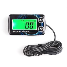 Counters Motorcycle Tach Hour Meter SVC LCD Digital Tachometer Engine Resettable Maintenace Alert RPM Counter For Chainsaws Boats ATV 230804