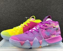 Shoes What the Kyrie Irving 4 mens Kyries 4s iv sneaker BHM Easter Halloween Green Black White Mamba CNY Floral Red tennis a3
