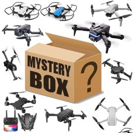 Batteries 50%Off Mystery Box Drone With 4K Camera For Adts Kids Drones Aircraft Remote Control Clogodile Head Boy Christmas Birthday Dhmii