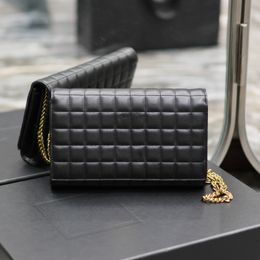 Fashion designer cross body bag real leather for women luxury Shoulder evening bag wallet on chain bag Flip cover diagonal Messenger Handbag Purse