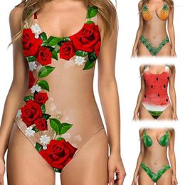 Women's Swimwear Women Summer Sexy Stretchy Monokini One-piece Swimsuit Bathing Suit