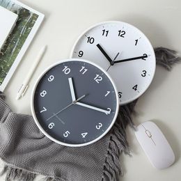 Wall Clocks Kitchen Battery Operated Clock Hanging Bedroom Nordic Design Round Modern White Classic Horloge Room Decoration