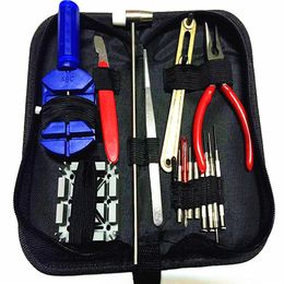 Watch Repair Kits 16pcs a Set Kits Sets Zip Case Holder Opener Remover Wrench Screwdrivers Watchmaker243T