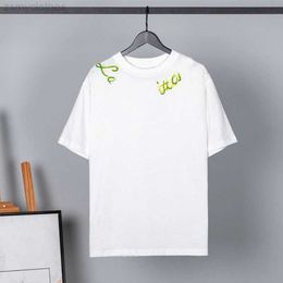 Men's T-Shirts Summer short sleeved t shirt men women sweatshirt neckline graffiti round neck pullover tee designer Tshirt mens luxury clothing cotton t shirts