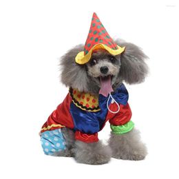 Dog Apparel Halloween Pet Costumes For Small Cat Magician Cosplay Apparels With Hat Holiday Jumpsuit Outfits Clothes