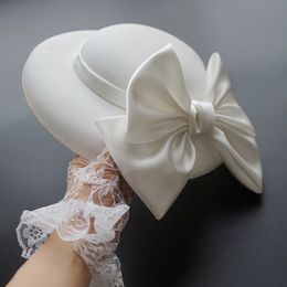 Wide Brim Hats Bucket Ladies Fascinators Millinery Hat Party Wedding Fedora Derby Headpiece Church Hair Accessories 230804