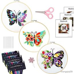 Chinese Products Handwork Needlework Butterfly Embroidery Diy Starter Set Cross Stitch Kits For Craft Lover Wholesale R230807