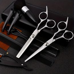 11pcs Professional JP 4CR Steel 6 Inch Stainless Steel Hair Cutting Scissors Haircut Thinning Barber Cut Shears Razor Tools Hairdresser Scissors
