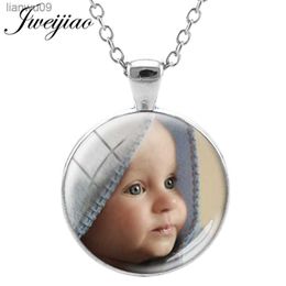 JWEIJIAO Photo Pendant Necklace Photo Of Baby Child Mom Dad Grandparent Lover Custom Gift For Family NA01 L230704