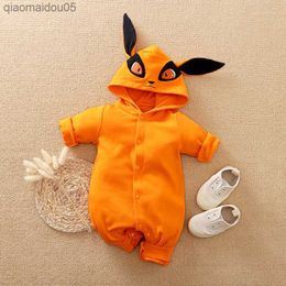 Anime Cosplay Clothes Halloween Come Kurama Newborn Baby Boy Clothes Children Overalls Romper Onesie Jumpsuit Bodysuit Things L230712