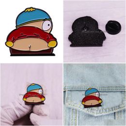 Pins Brooches Soutark Eric Cartman Ass Badge Cartoon Animationl Brooch Pin Cute Boy Accessory Drop Delivery Jewellery Dheep