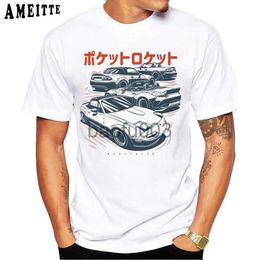Men's T-Shirts New Summer Fashion Men Short Sleeve MX5 Generations Car Print T-Shirt Hip Hop Cool Boy White Tops Hipster Cool Male Casual Tees J230807
