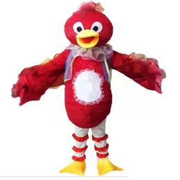 New Cartoon Red Bird Mascot Costumes Halloween Christmas Event Role-playing Costumes Role Play Dress Fur Set Costume