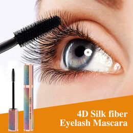 Mascara Black Mascara Lengthens Eyelashes Long Lasting Waterproof Silk Fiber 4D Mascara Lash Extension Cosmetics Makeup Drop 230807