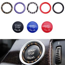Car Accessories For BMW X6 E71 E72 X5 E70 X1 E84 X3 E83 Auto Engine Start Switch Button Replacable Decoration Circle Sticker311l