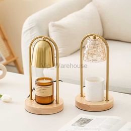 LED Aromatherapy Candle Warmer Melting Wax Lamp Gold Bell Night Lamp Bedroom Diffuser Table Lamp Atmosphere Decorative Lamp HKD230807