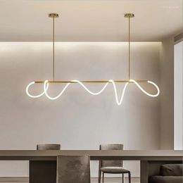 Pendant Lamps Nordic Silica LED Lights Gold Minimalist Decor Chandeliers Table Kitchen Dining Room Bar Hose Hanging