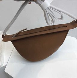 The Row Bag Designer Original Fashion Banana One Shoulder Crossbody Saddle Women's Motorcycle High quality women's bag