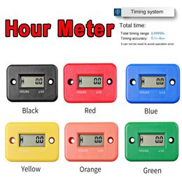 Counters LCD Waterproof Digital Tach Hour Metre Counter For ATV Motorcycle Instruments Snowmobile Gasoline Boat Generator Bike 230804