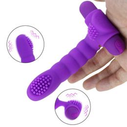 Massager Finger Vibrator Couples Mini Dildo g Spot Massage Clitoris Stimulator for Women Female Masturbator Adults Shop