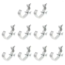 Hooks 10pcs Hanging Light Durable Stage Clamps (Silver)