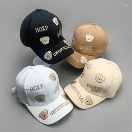 Ball Caps Kawaii Embroidered Bear Women Baseball Hats Cotton Japanese Fashion Student Breathable Female Home Streetwear Soft Kpop