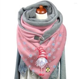 Scarves Chrismas Pattern 3D Printed Scarf And Shawl Warm For Women Men