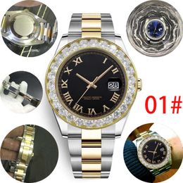 High quality luxury 40mm frame round burn-out Rome 2813 automatic steel waterproof watch