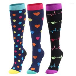 Sports Socks Cycling Women Men Compression 20-30 Mmhg Is Stocking Leg Relief Pain Varicose Veins For Travel Sock