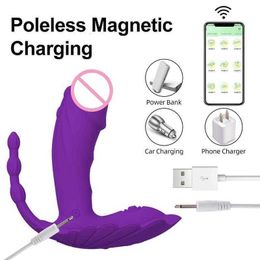 Massager Nipplle Vibrator for Women xxl Silent Masturbator Handsfree Male Female Plug Large Dildo Men Fence Use