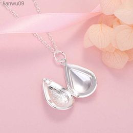 New in 925 Sterling Silver Water Drop Pendants Necklace For Women Fashion Luxury Designer Jewelry Free Shipping Items GaaBou L230704