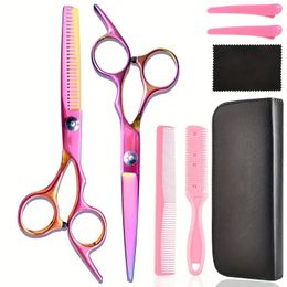 Hair Cutting Scissors Kit Professional Hairdressing Scissors Hairdressing Comb Hair Clip For Salon Home Use