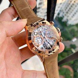 Wristwatches Reef Tiger/RT Luxury Rose Gold Sport Men Watch For Skeleton Luminous Year Month Day Date Automatic Mechanical Watches