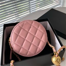 Lambskin Luxury mini Round Bag Vintage Real leather Bag 9A Premium Camera Classic Handbag Designer Women Men Purse Famous Handbag Tote Shoulder clutch bag