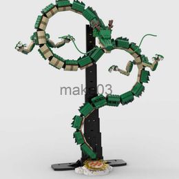 ArchitectureDIY House Dragon MOC Building Blocks Assembled 1782Particles DIY Toy Length 125 Cm Shenron High Difficulty Suit Christmas Birthday Presen J230807