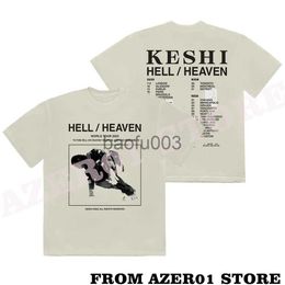Men's T-Shirts Keshi The Hell Merch T-shirt Print Summer Men/Women Streetwear Tshirt Shirt Short Sleeve New TOUR Tee J230807