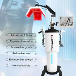 Profession Vertical 650nm Diode Laser Hair Growth Machine Regrowth Anti-Hair Loss LED Light Therapy Pro activated Hair Follicle Fast Growth